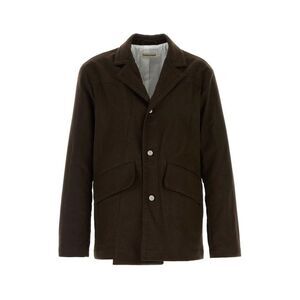 NAMACHEKO Men's Structured Wool Blend Jacket Men BROWN Outerwear